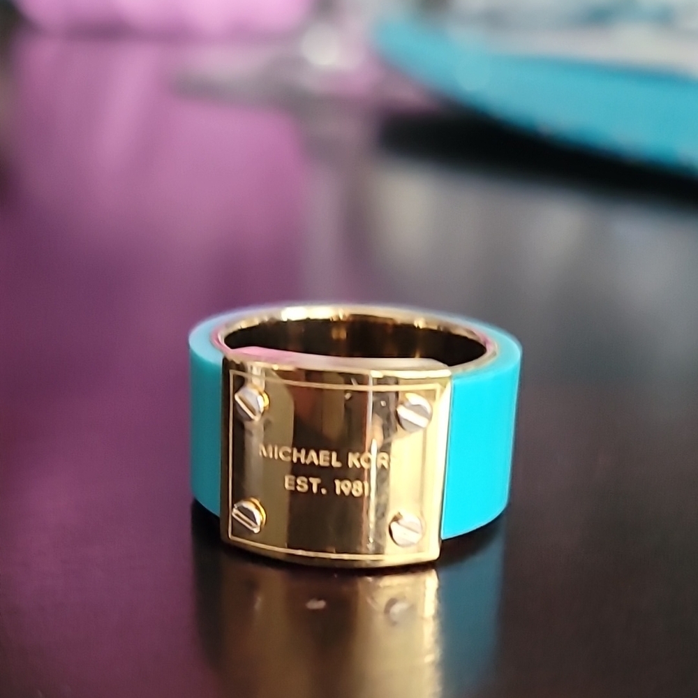 Michael Kors Turquoise Ring, size 6
